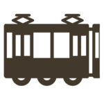 列車のシルエットアイコン