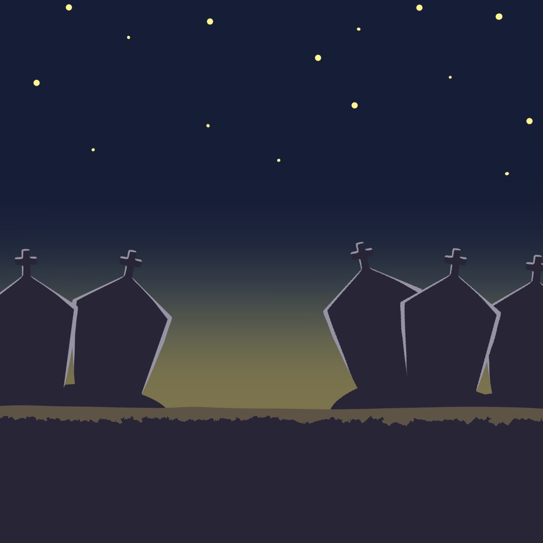 ハロウィンの背景（正方形）のイラスト｜掲示物や教材づくりに使える素材