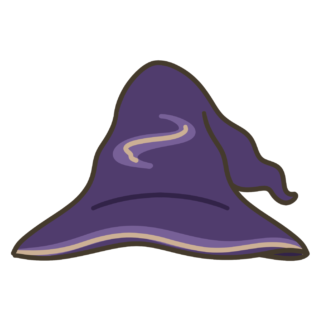 魔女の帽子のイラスト｜季節の掲示物や行事の教材に使える素材