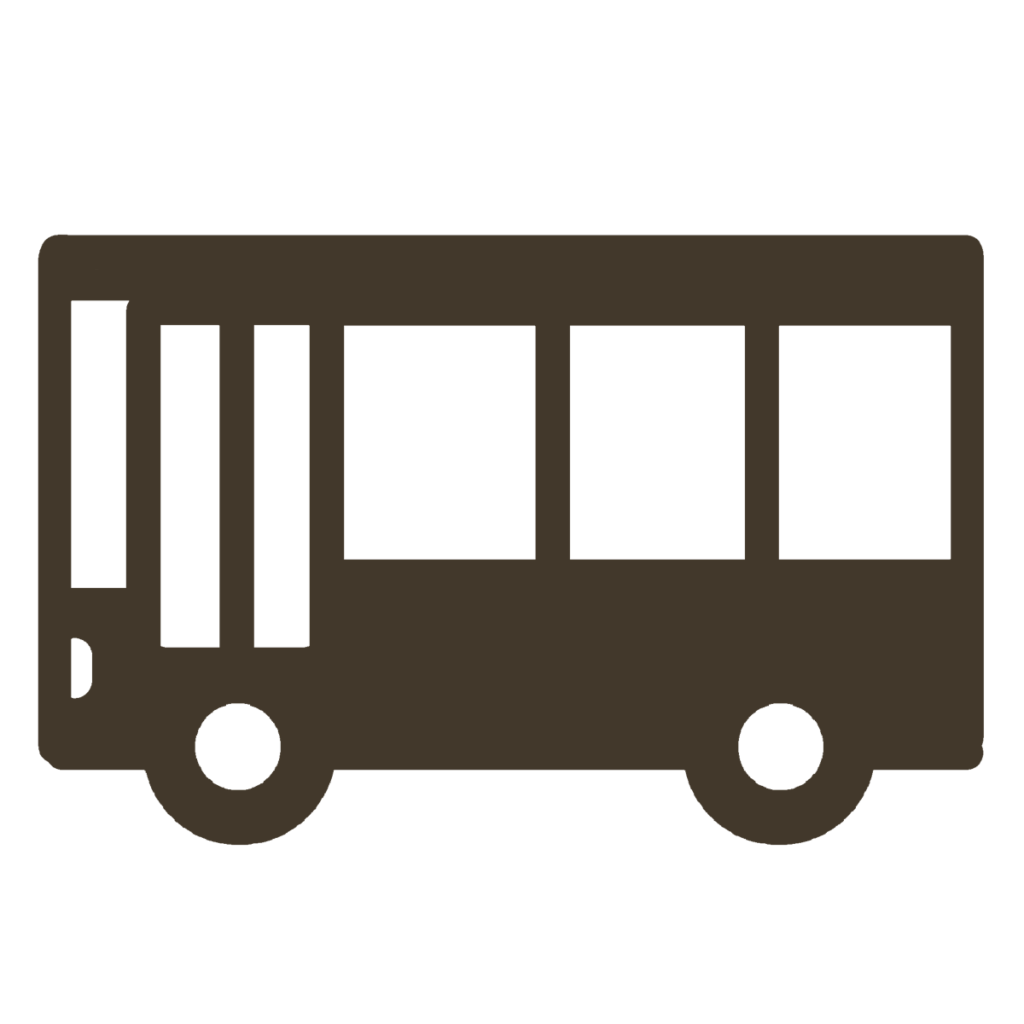 バスのシルエットのイラスト｜掲示物や教材づくりに使える素材