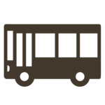 バスのシルエットのイラスト｜掲示物や教材づくりに使える素材