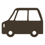 乗用車のシルエットのイラスト｜掲示物や教材づくりに使える素材