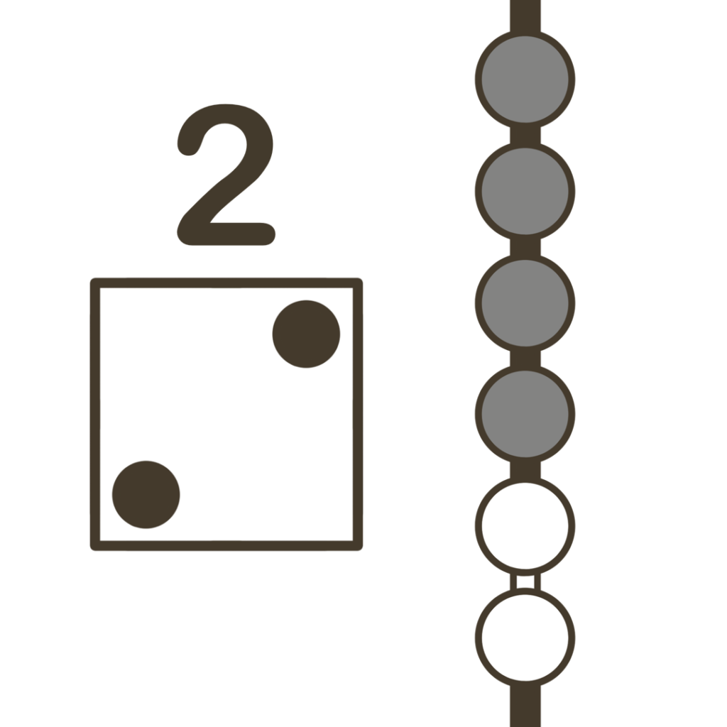 2マス進むのイラスト｜すごろく・ルール遊びに使える素材