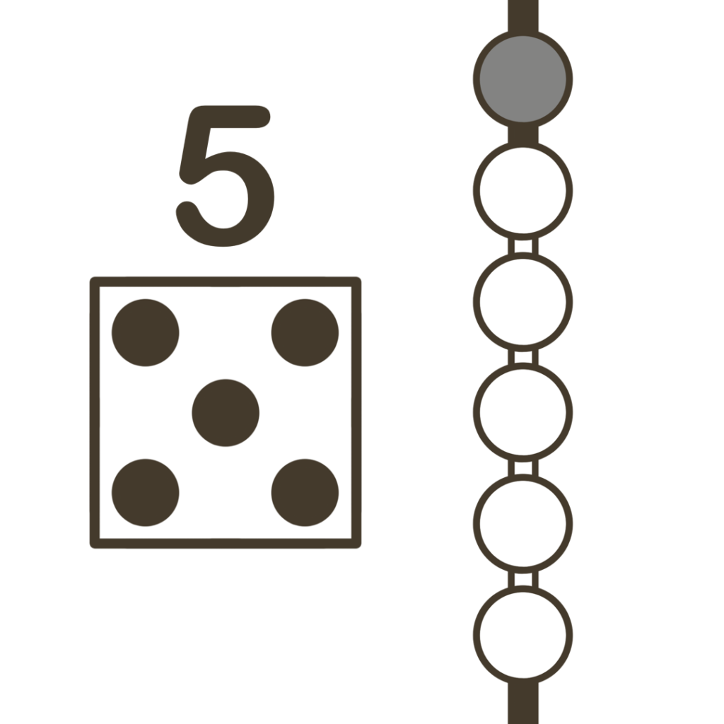 5マス進むのイラスト｜すごろく・ルール遊びに使える素材