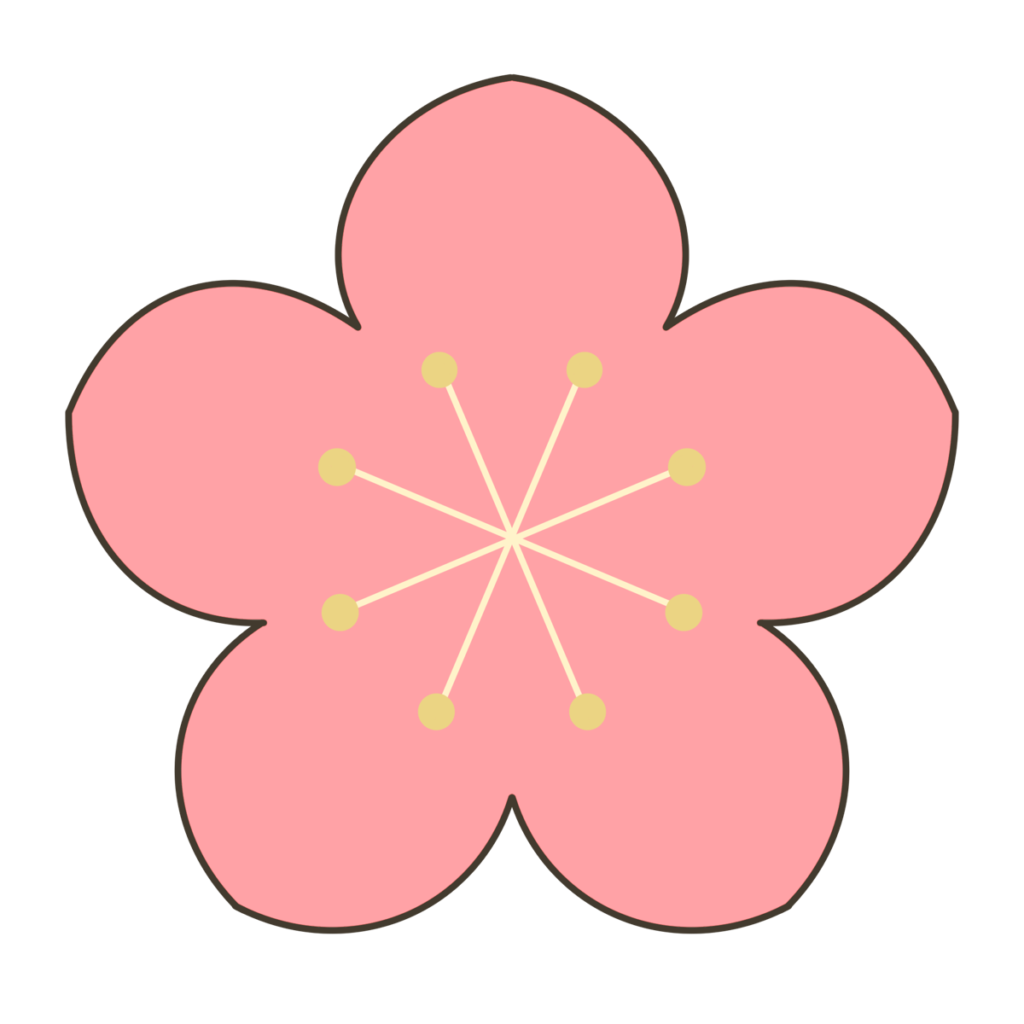 桃の花のイラスト｜自然や学習教材・春の掲示物に使える素材