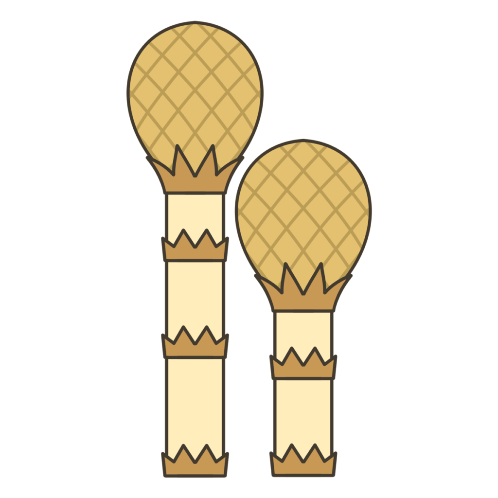 2本のつくしのイラスト｜自然や学習教材・掲示物に使える素材